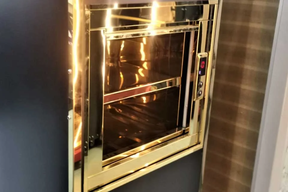 Gold Paslanmaz mutfak asansörü